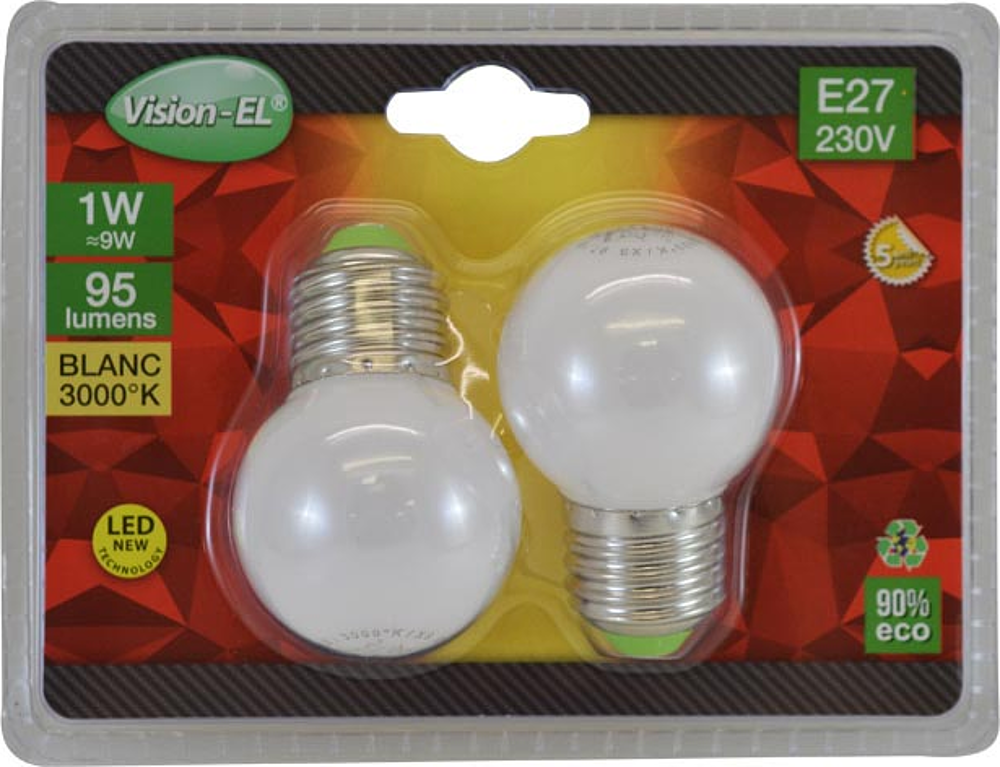 LED 1W BULB E27 3KK